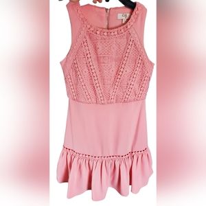 GB girls Pink Lace Casual Dress